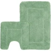 Velosso Bath Mat Set - Sage, Microfibre
