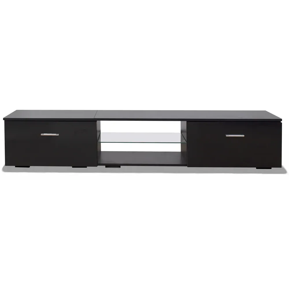 Avior 1600 2 Door TV Cabinet with LED Lighting - Black