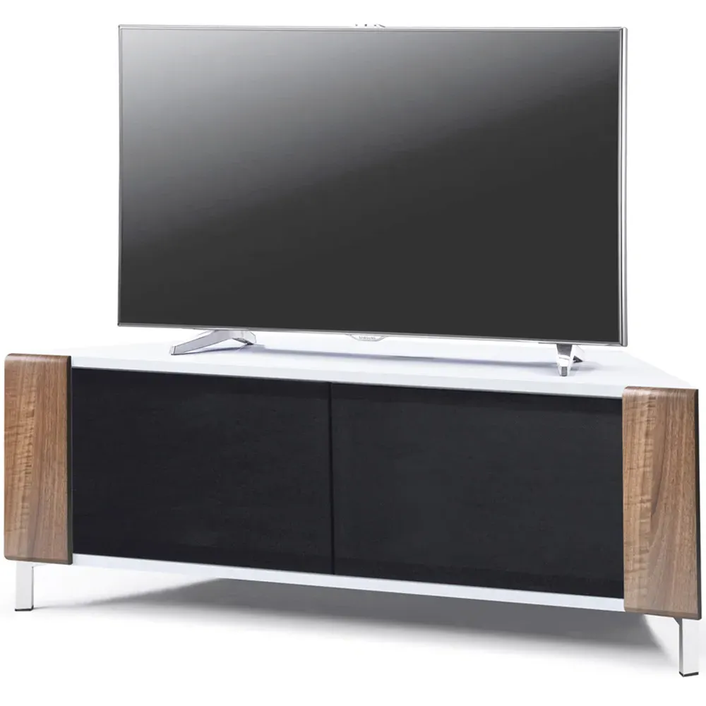 Corvus Corner 2 Door TV Cabinet with Storage - Walnut