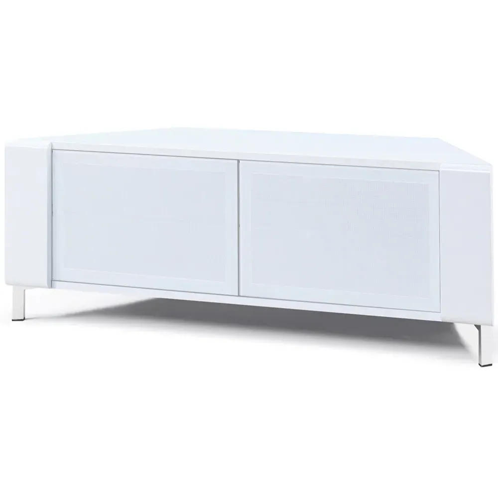 Corvus Corner 2 Door TV Cabinet with Storage - White
