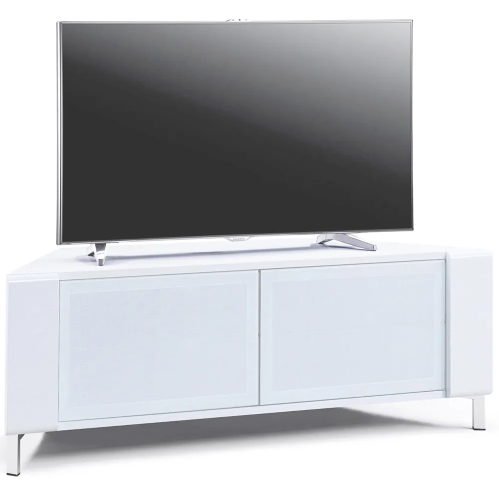 Corvus Corner 2 Door TV Cabinet with Storage - White