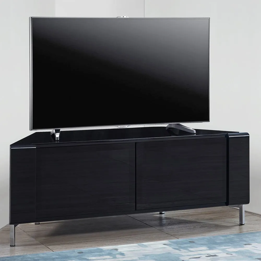 Corvus Corner TV Cabinet with Storage - Black