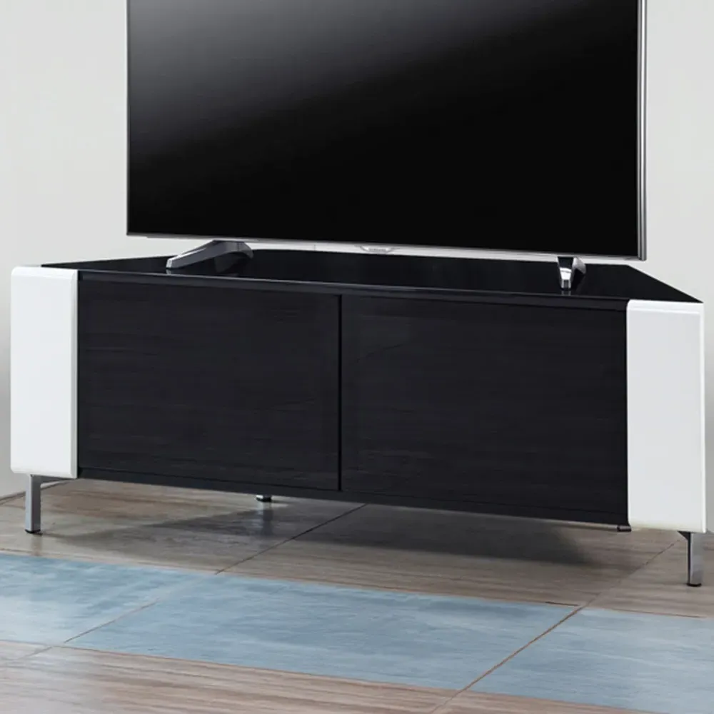 Corvus Corner TV Cabinet with Storage - Black