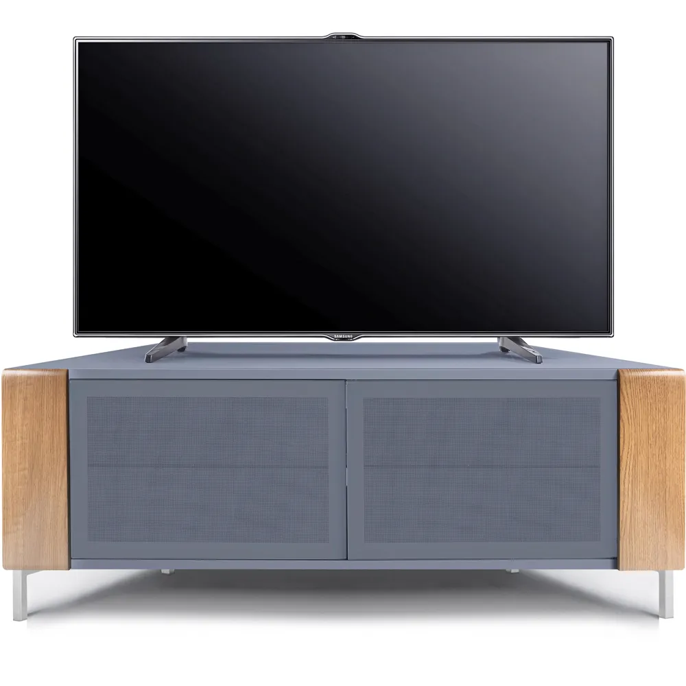 Corvus Corner TV Cabinet with Storage - Grey, Oak