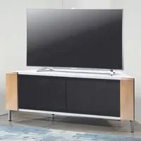 Corvus Corner TV Cabinet with Storage - White, Oak