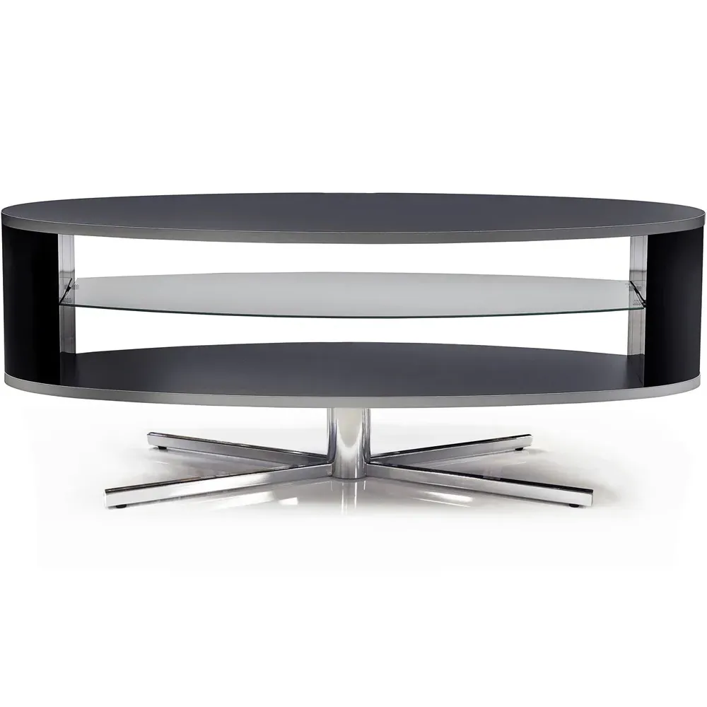 Orbit 2 Shelf TV Cabinet - Black