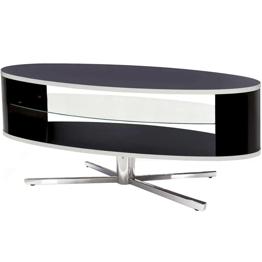 Orbit 2 Shelf TV Cabinet - Black