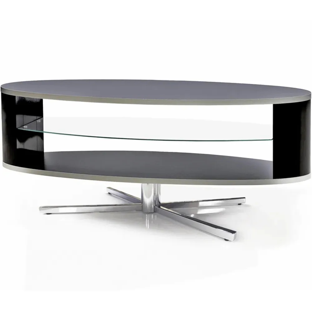 Orbit 2 Shelf TV Cabinet - Black