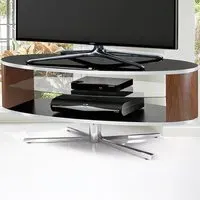 Orbit 2 Shelf TV Cabinet - Black, Walnut