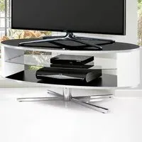 Orbit 2 Shelf TV Cabinet - Black, White