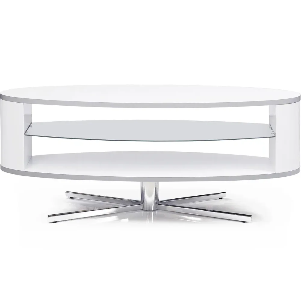 Orbit 2 Shelf TV Cabinet - White