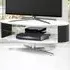 Orbit 2 Shelf TV Cabinet - White, Black