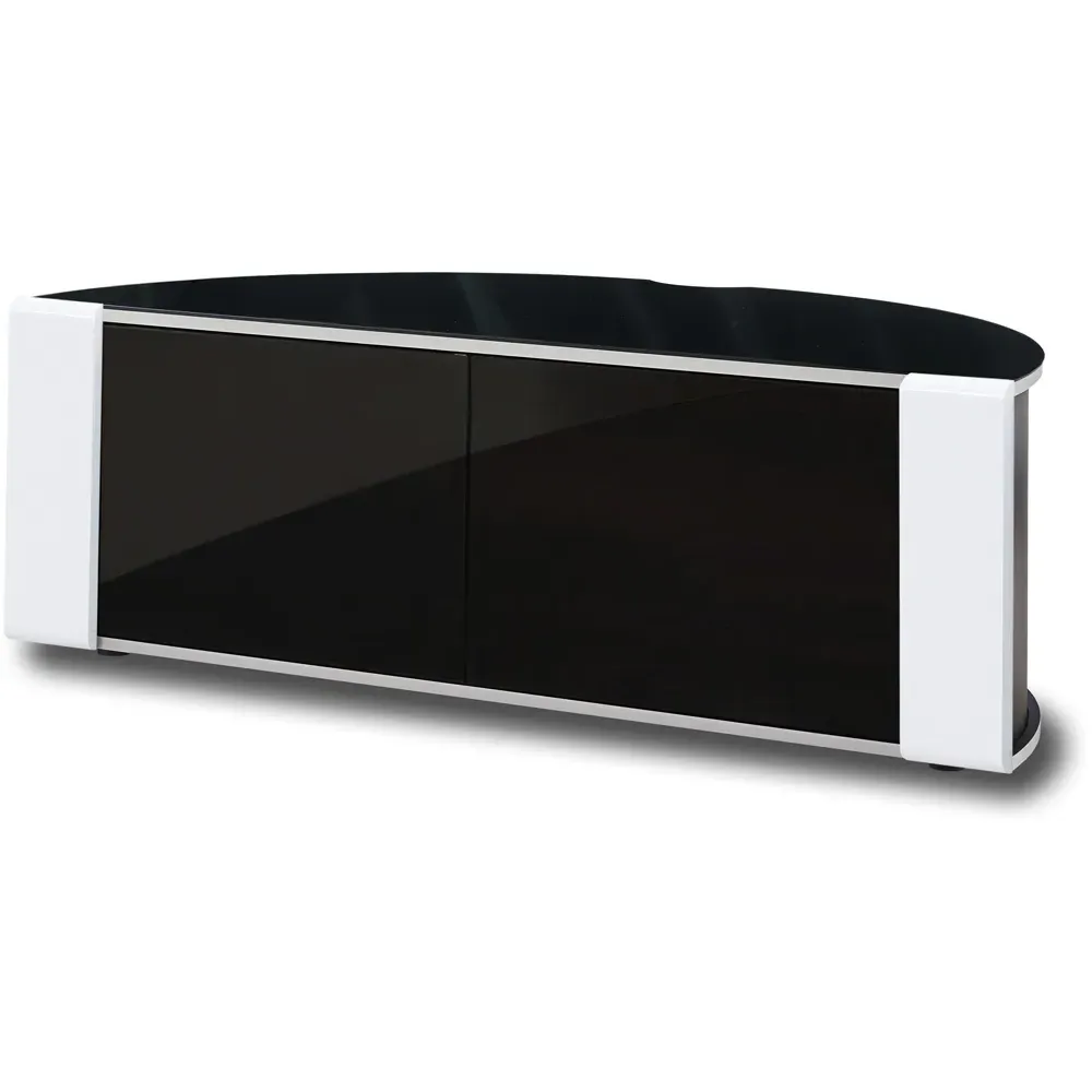 Sirius 1200 2 Door TV Cabinet - Black, White