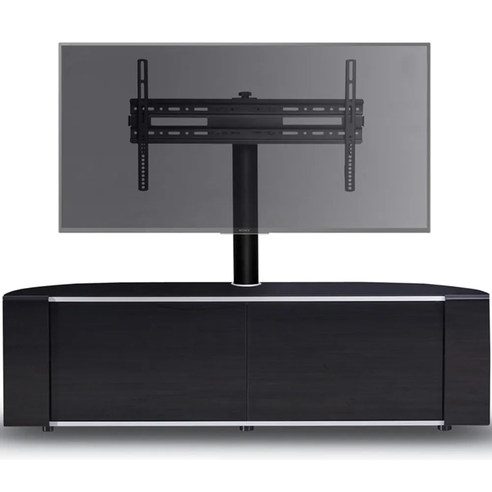 Sirius 1600 2 Door Complete TV Cabinet - Black
