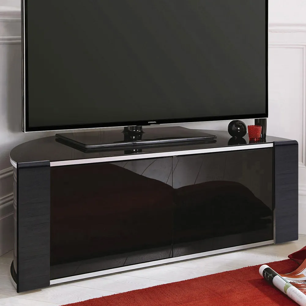 Sirius 850 2 Door TV Cabinet - Black