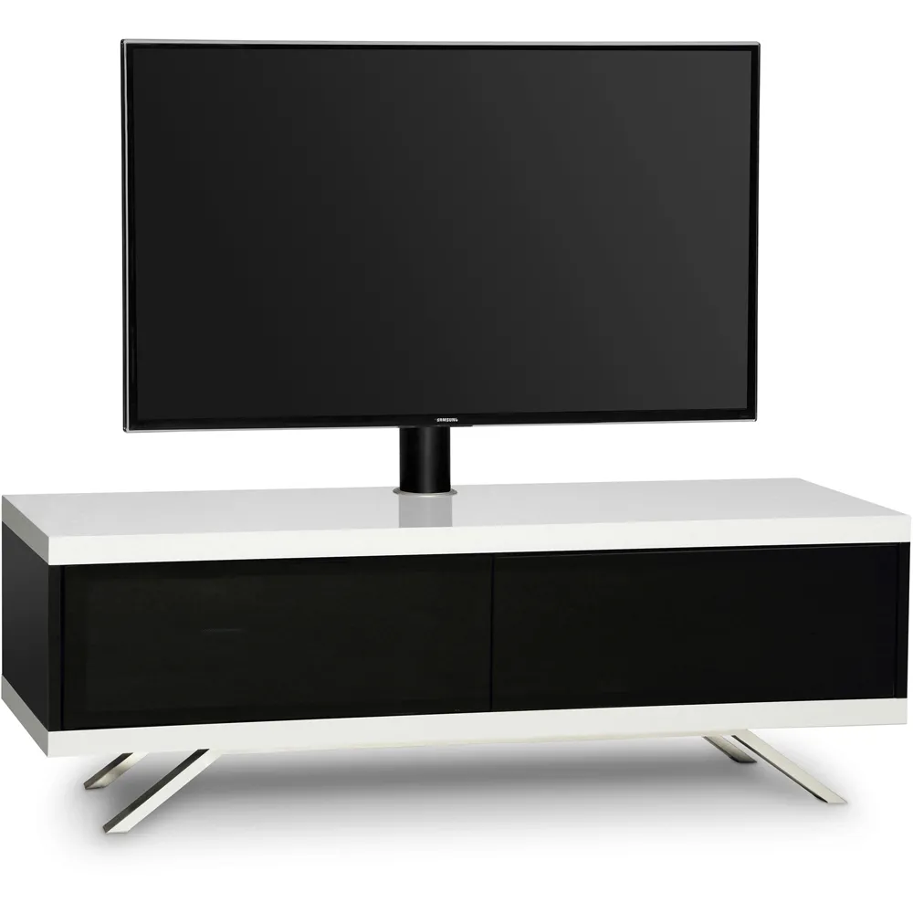 Tucana 1200 Hybrid 2 Door TV Cabinet - Black and White