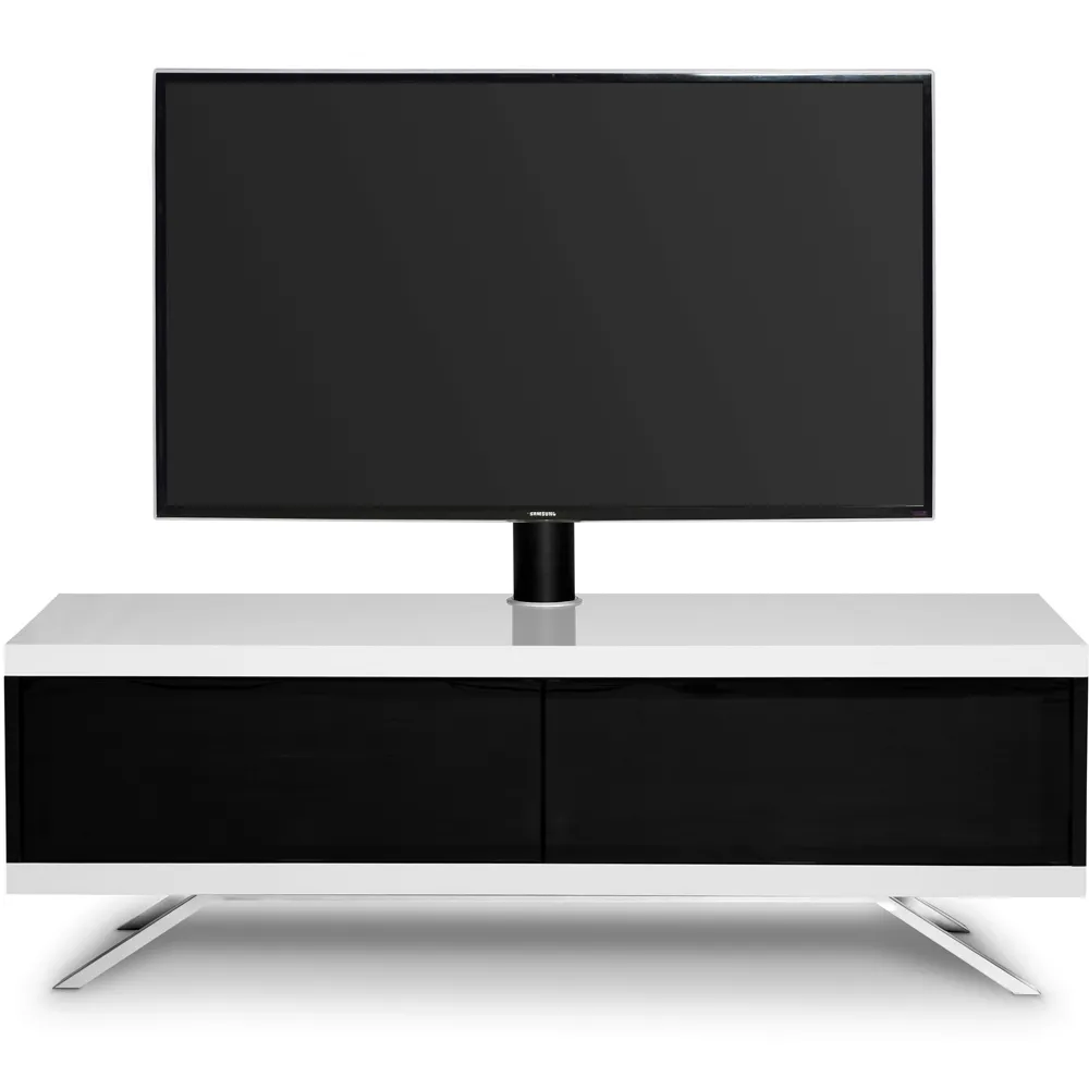 Tucana 1200 Hybrid 2 Door TV Cabinet - Black and White