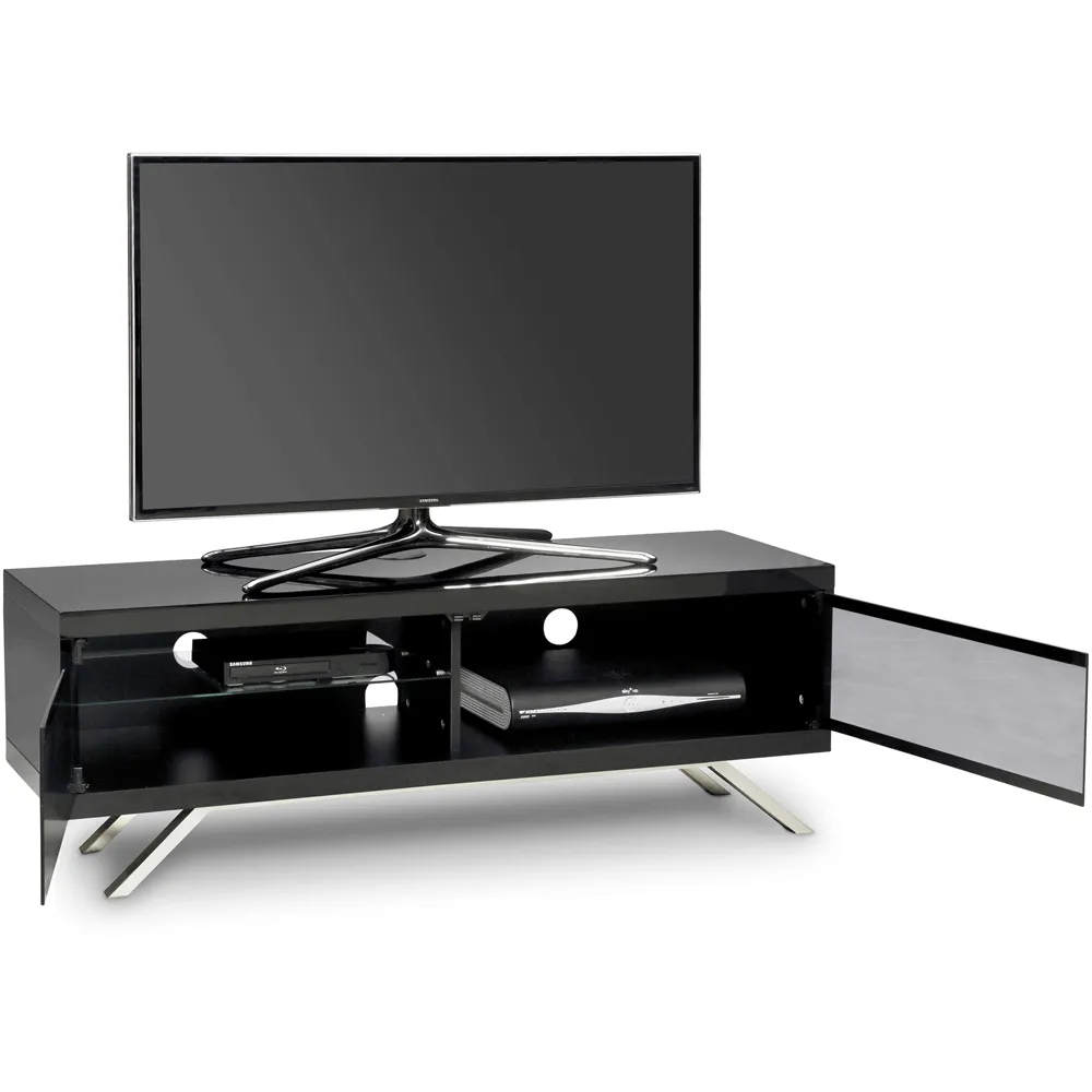 Tucana 1200 Hybrid 2 Drawer TV Cabinet - Black