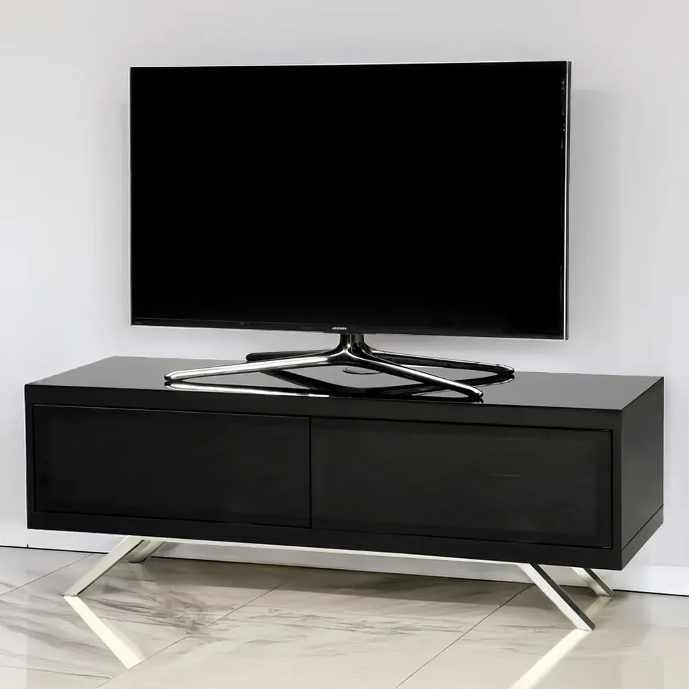 Tucana 1200 Hybrid 2 Drawer TV Cabinet - Black
