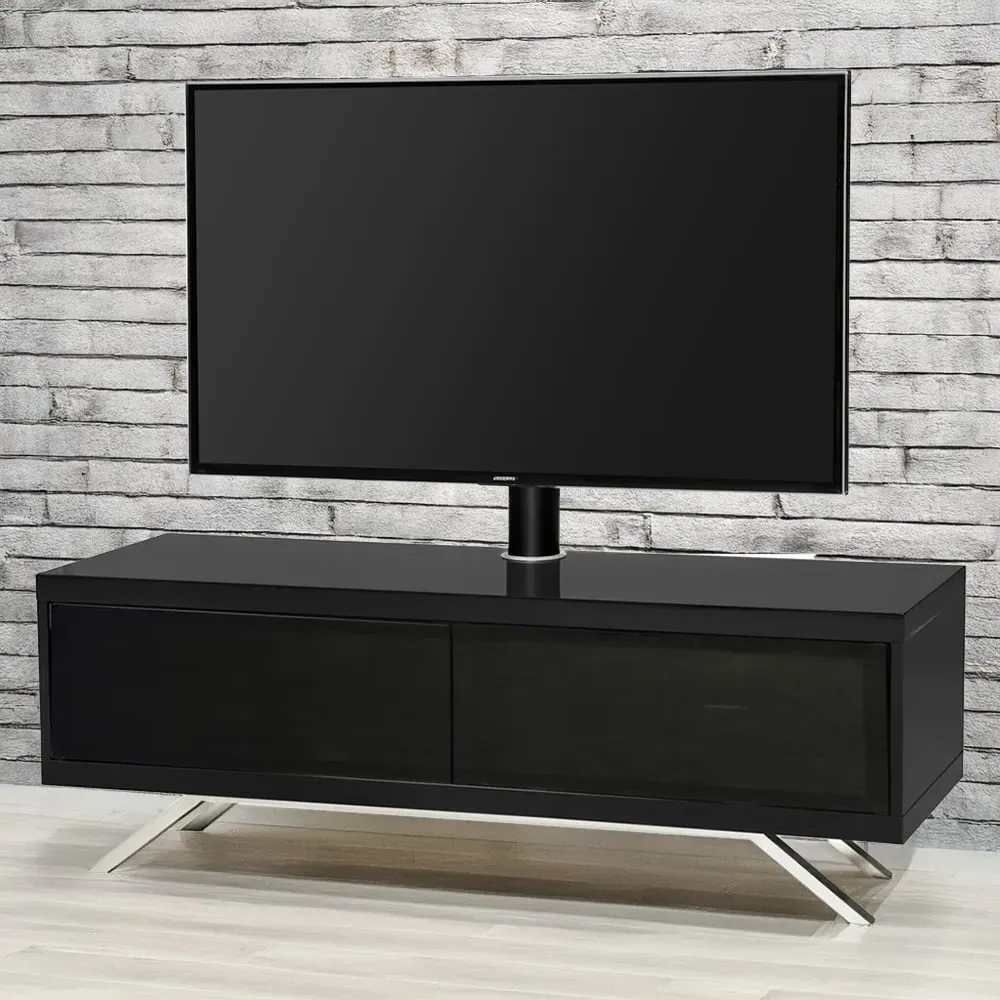 Tucana 1200 Hybrid 2 Drawer TV Cabinet - Black