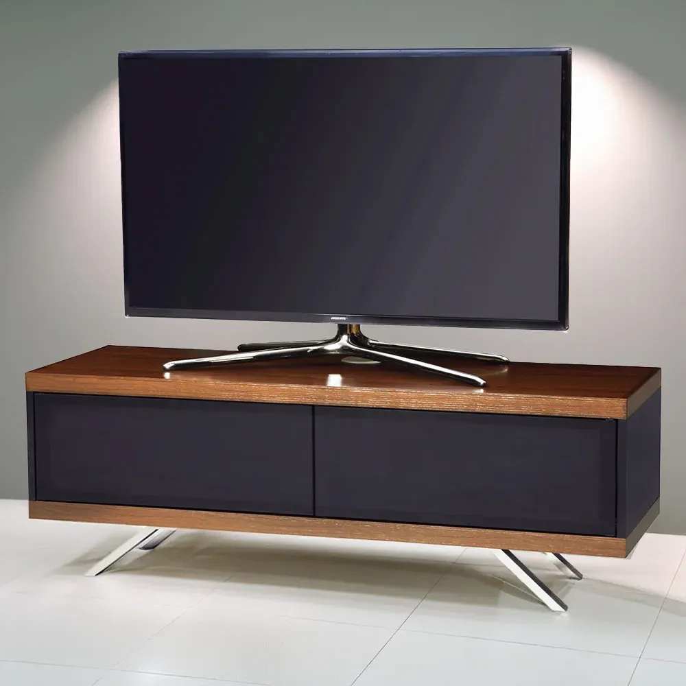 Tucana 1200 Hybrid 2 Drawer TV Cabinet - Walnut