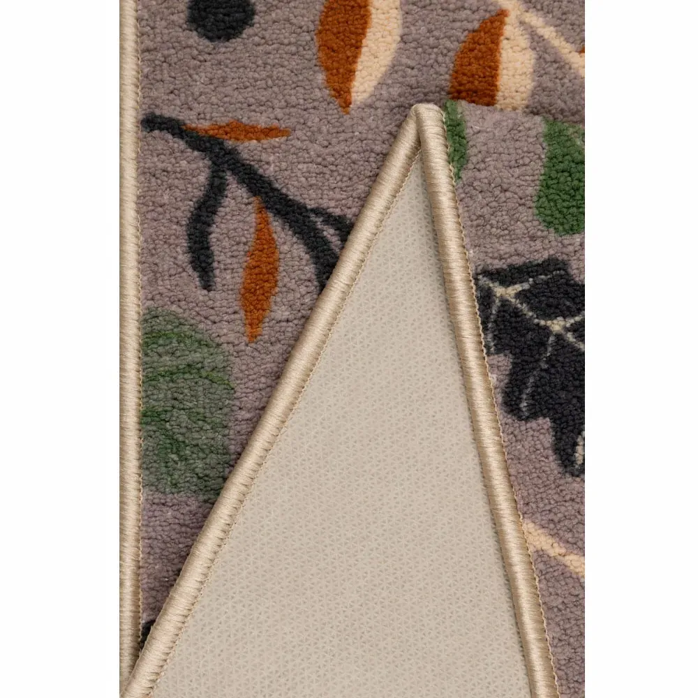 Autumn Leaf Design Runner and Mat Set - Cream