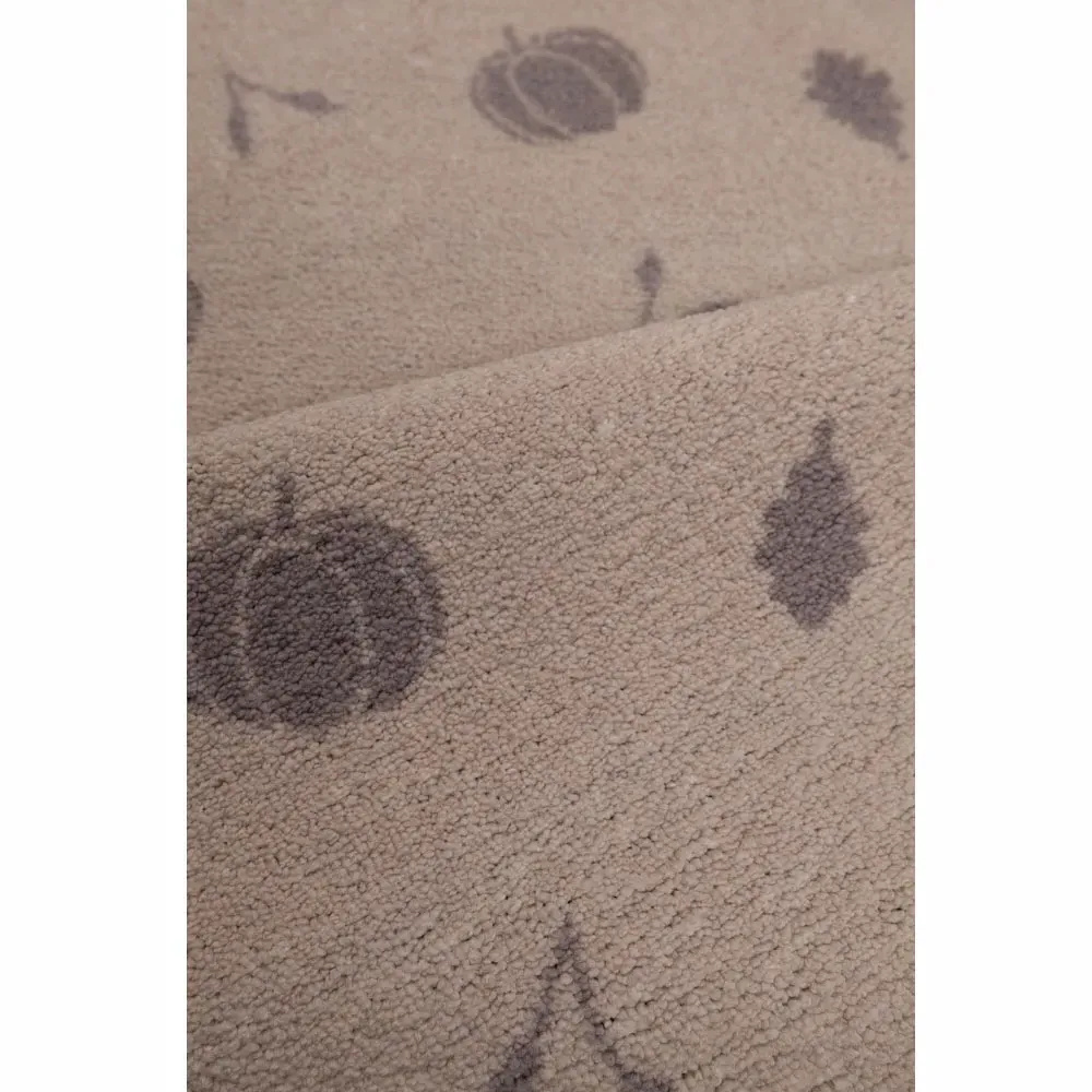 Autumn Pumpkin Design Runner and Mat Set - Cream