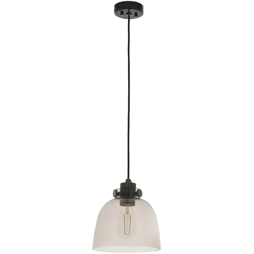 Alessandria Glass Pendant Light - Grey, Chrome image