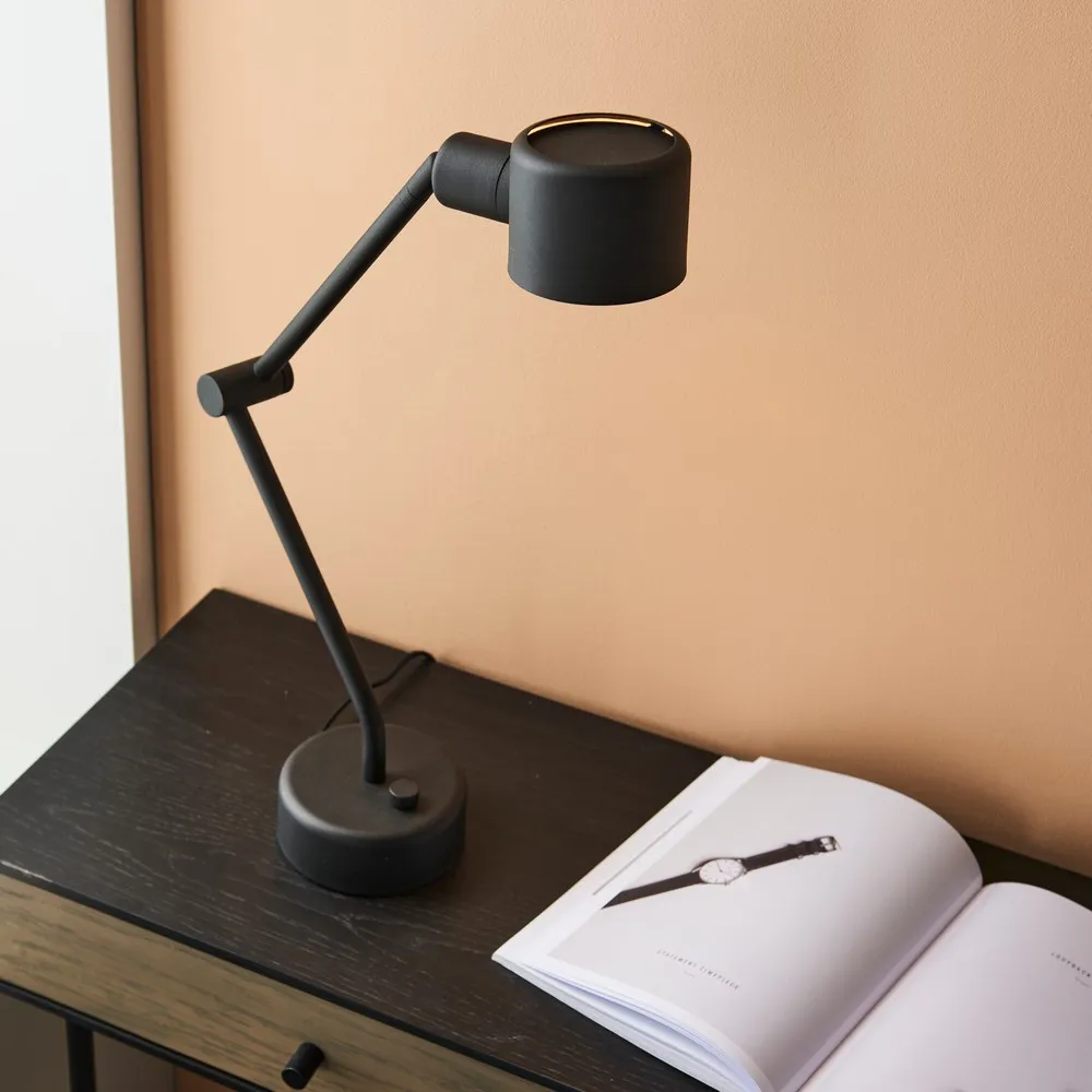 Alta Table Lamp with Adjustable Head - Black