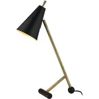 Alta Table Lamp with Adjustable Head - Brown, Brass