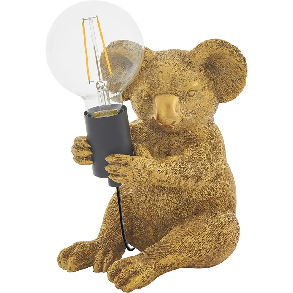 Andria Koala Table Lamp - Black, Resin image