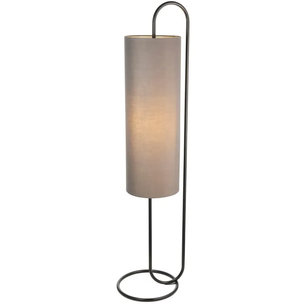 Arenzano Floor Lamp - Black, Fabric