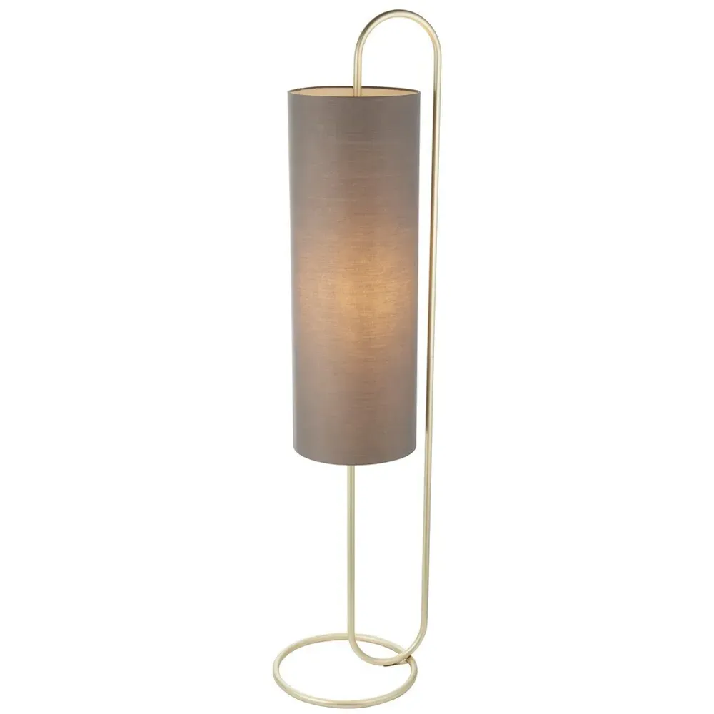 Arenzano Floor Lamp - Brass, Fabric