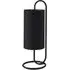 Arenzano Table Lamp - Matt Black, Black Fabric