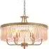 Ascoli 6 Light Pendant Ceiling Light - Champagne, Glass