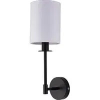 Avellino Wall Lamp with Fabric Shade - Black, Metal