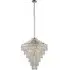 Aversa Crystal Glass Pendant Ceiling Light - Grey