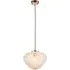 Bari White Confetti Glass Pendant Light - Satin Brass