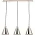 Brescia Pendant Ceiling Lamp - Grey, Bright Nickel