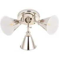 Brescia Spotlight - Grey, Nickel Plate