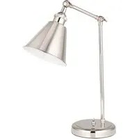 Brescia Table Lamp - Grey, Nickel Plate