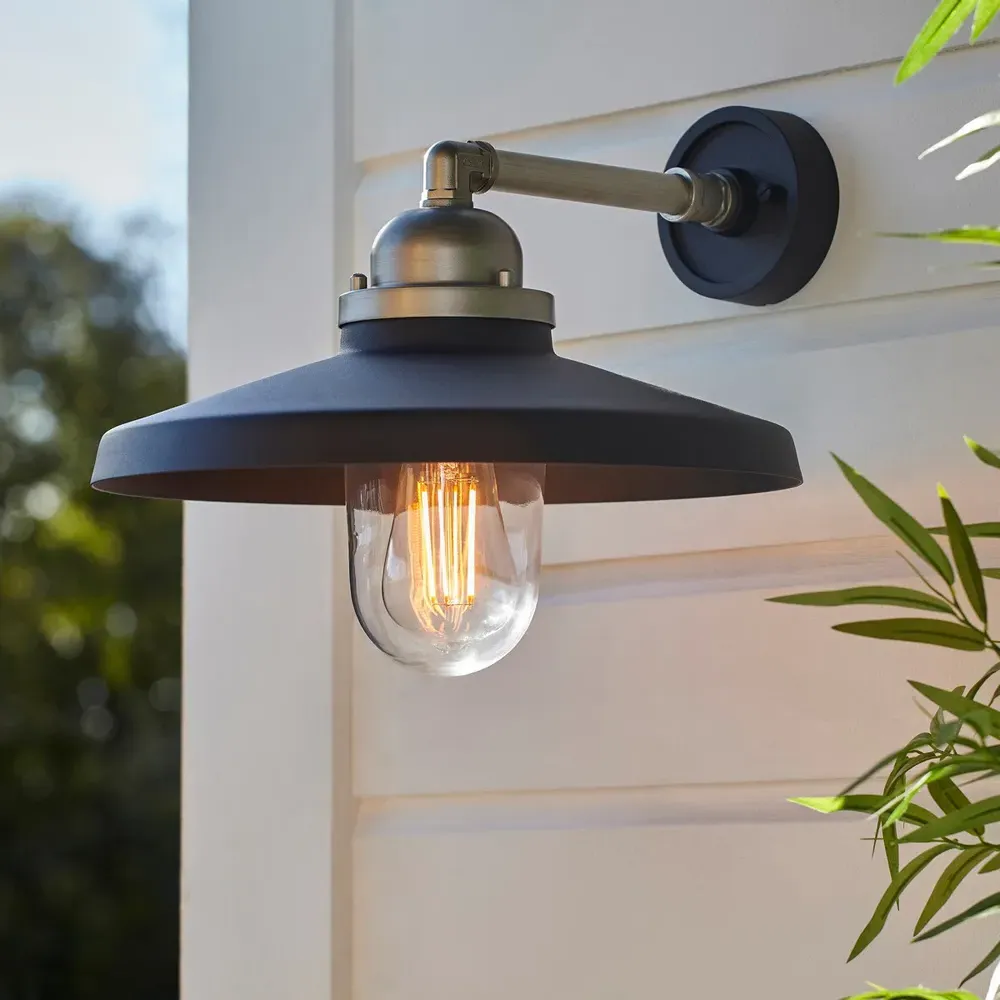 Brindisi Dome Wall Lamp - Black, Aluminium