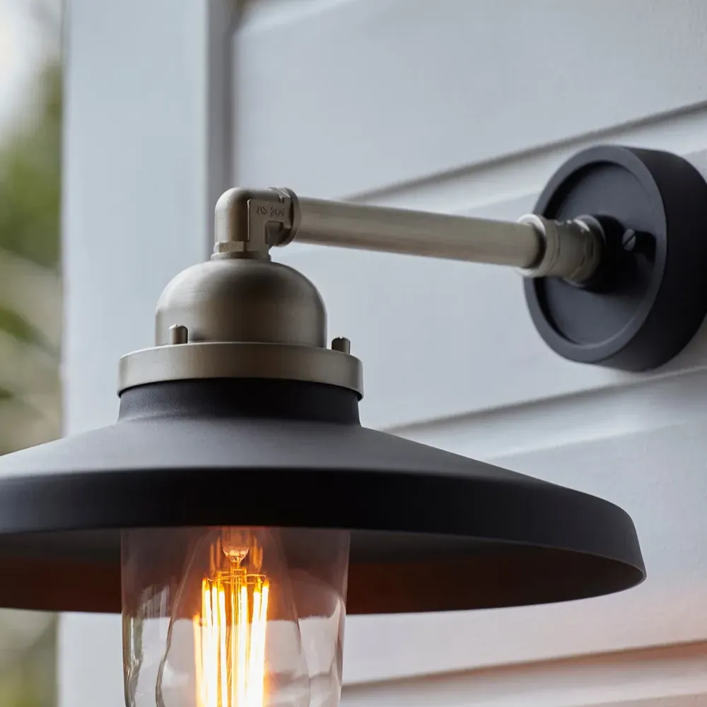 Brindisi Dome Wall Lamp - Black, Aluminium