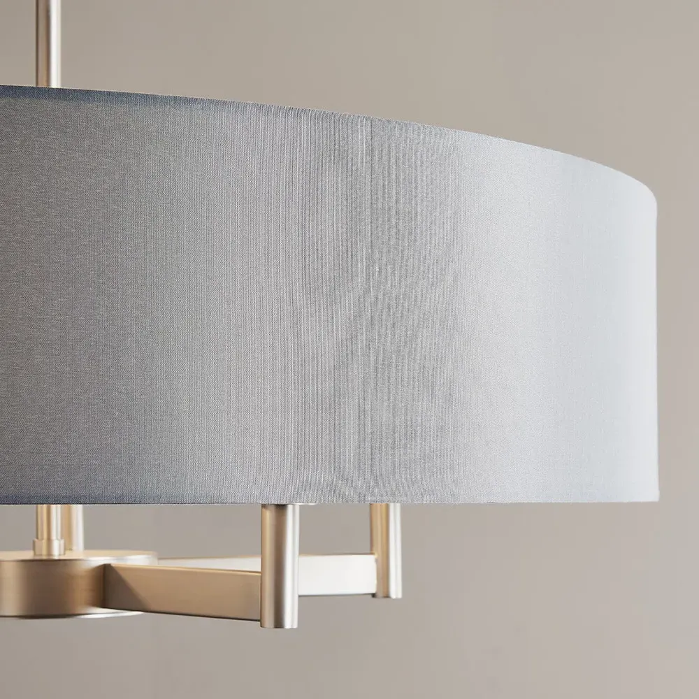 Carrara 5 Light Ceiling Pendant - Grey