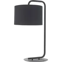 Carrara Table Lamp - Black, Fabric