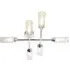 Casoria Multi Arm Semi Flush Bathroom Ceiling Lamp - Silver