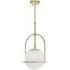 Cosenza Ceiling Light - Antique Brass, Opal Glass