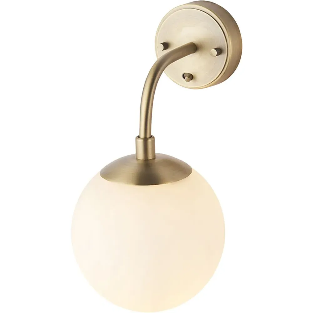 Cosenza Wall Lamp - Antique Brass, Opal Glass image