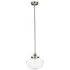 Finale Pendant Ceiling Light - Clear Glass, Antique Brass