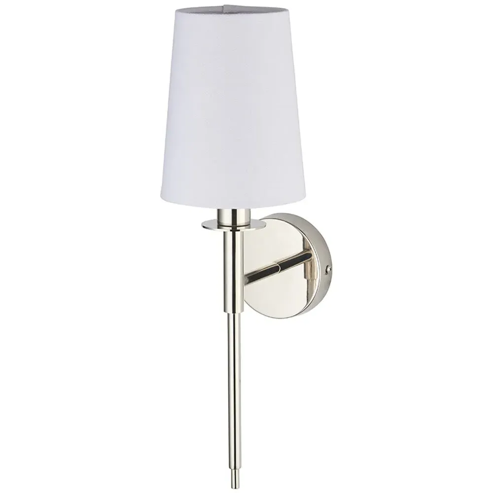 Florence Wall Lamp - White, Nickel image